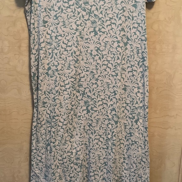 Peruvian  Connection L blue & white maxi floral cotton dress - Picture 2 of 16